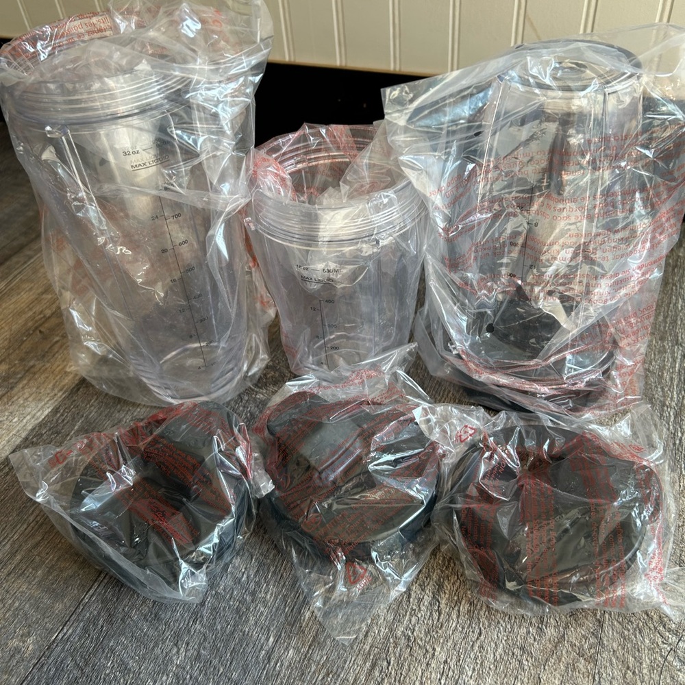 Ninja blender cups (3) with blade NEW